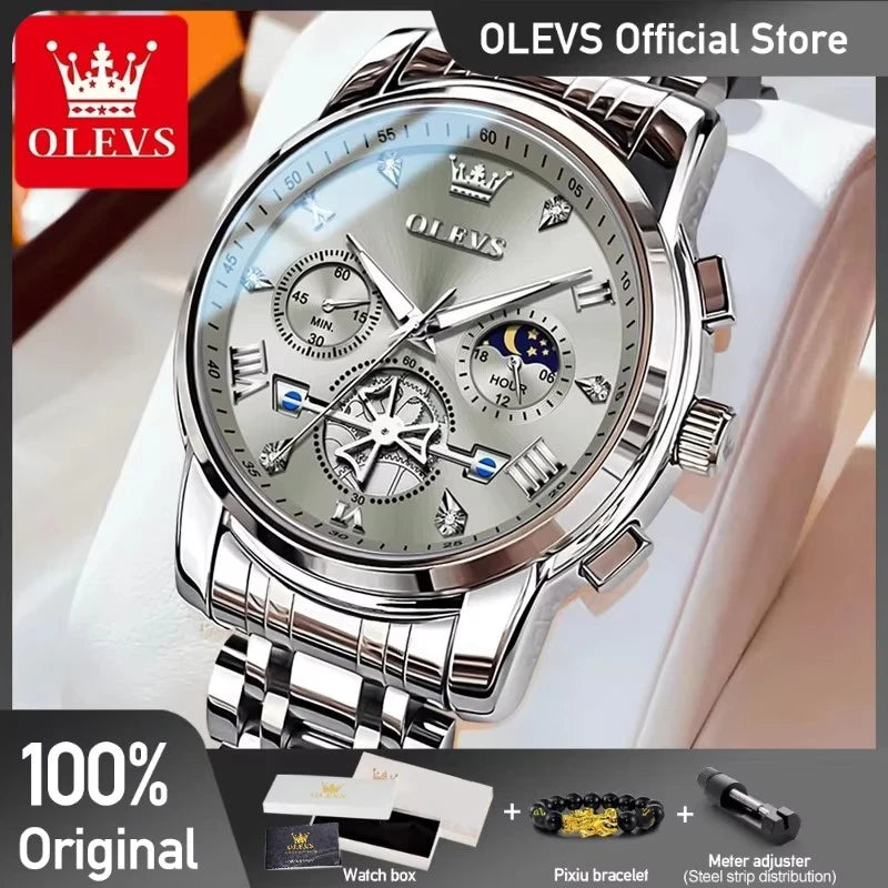 OLEVS Multifunctional Chronograph Wristwatch