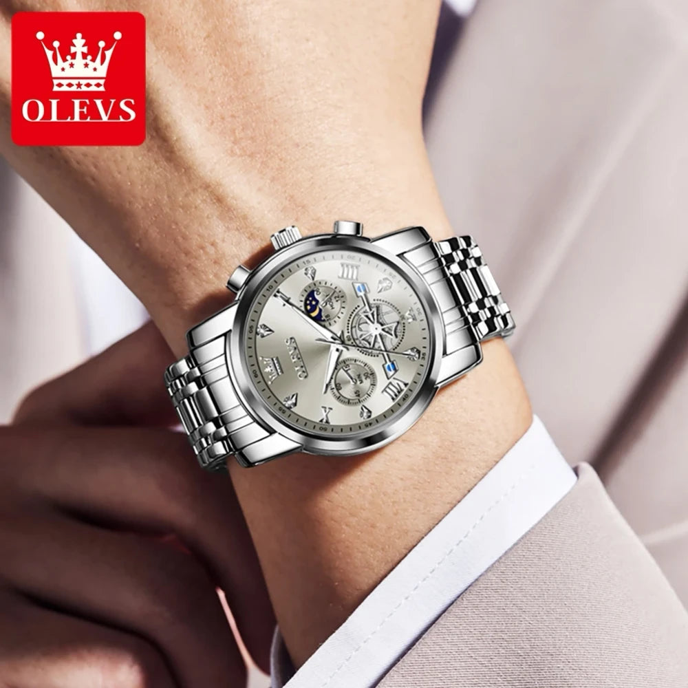 OLEVS Multifunctional Chronograph Wristwatch