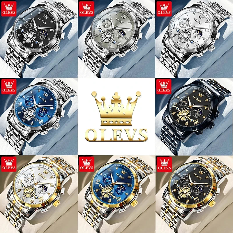 OLEVS Multifunctional Chronograph Wristwatch
