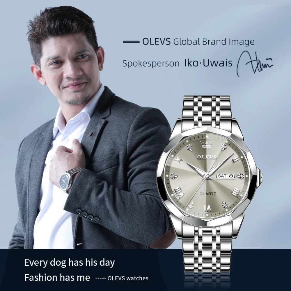 Retro Stainless Steel Quartz Watch