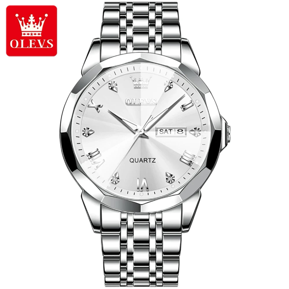 Retro Stainless Steel Quartz Watch