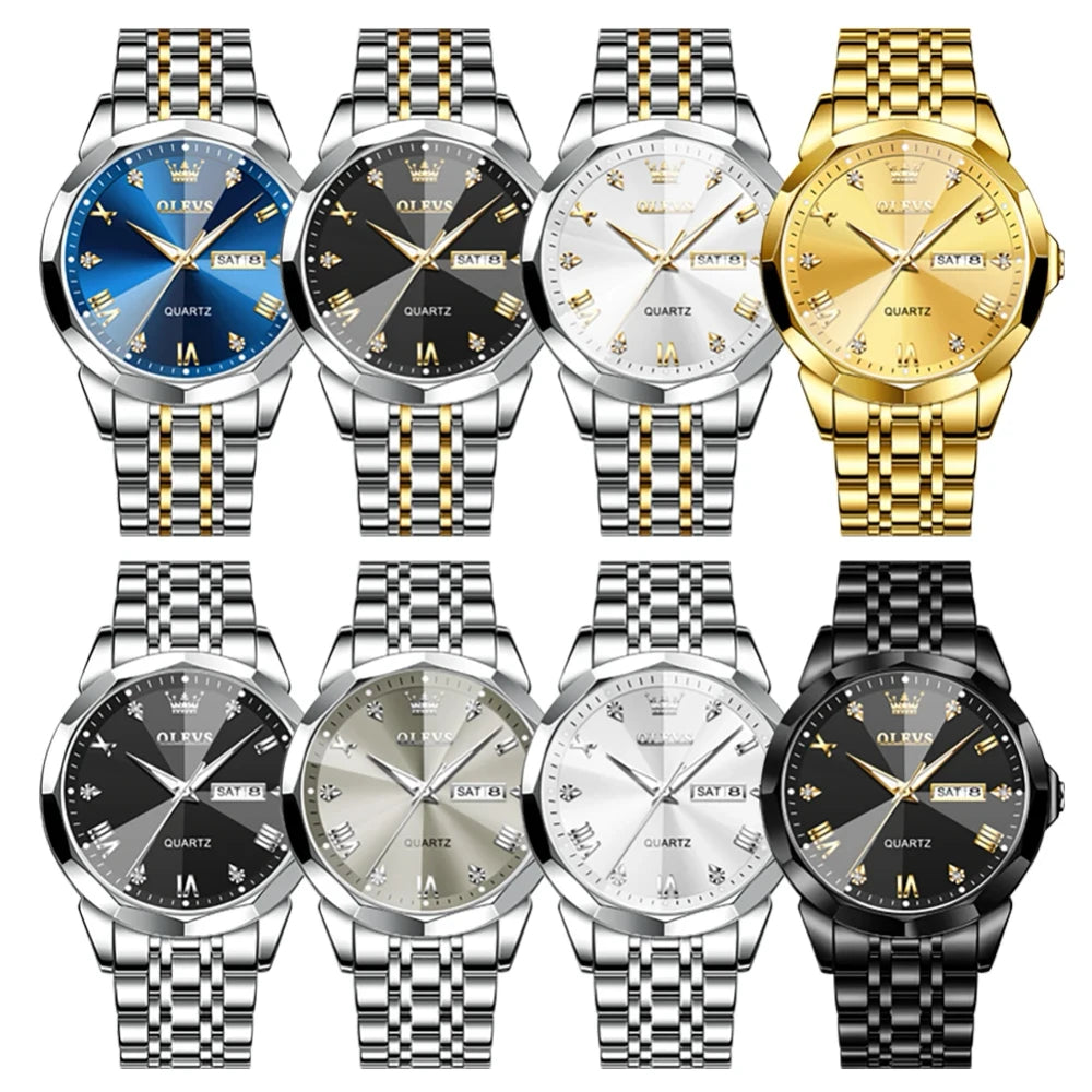 Retro Stainless Steel Quartz Watch