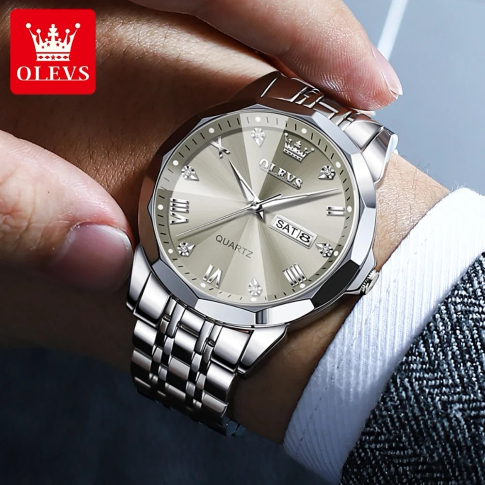 Retro Stainless Steel Quartz Watch