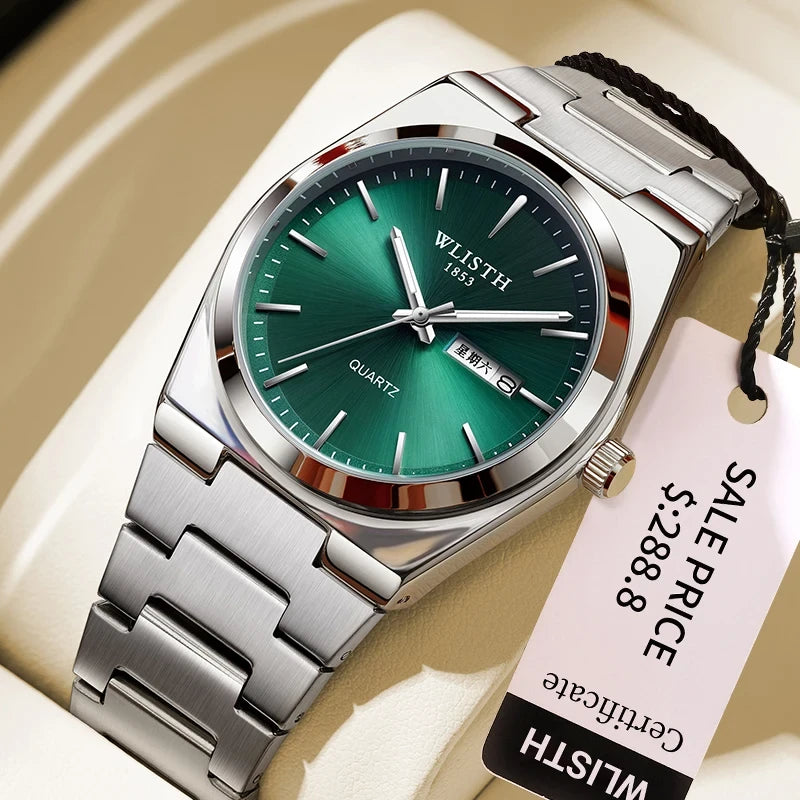 Stainless Steel Quartz Date Watch