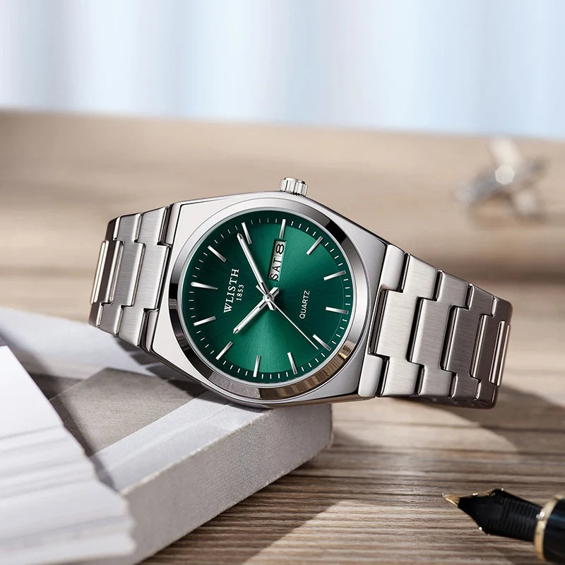 Stainless Steel Quartz Date Watch